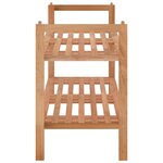 vidaXL Meuble à chaussures 69x27x41 cm Bois massif de noyer