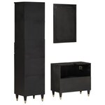 vidaXL Ensemble de meubles de salle de bain 3 Pièces bois manguier massif