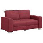 vidaXL Fauteuil canapé Rouge bordeaux 160 x 78 x 84 cm Cuir artificiel