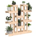 vidaXL Support à plantes 104 5x25x109 5 cm Bois massif de pin