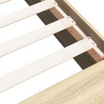 vidaXL Cadre de lit sans matelas chêne sonoma 100x200 cm
