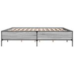 vidaXL Cadre de lit sans matelas sonoma gris 200x200 cm