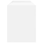 vidaXL Meuble à vinyles Blanc 78 5 x 35 x 45 cm Bois d'ingénierie