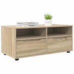 vidaXL Meuble TV Chêne Sonoma 100 x 48 x 43 cm Bois d'ingénierie