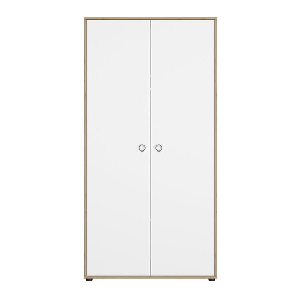 Armoire 2 portes bois blanc