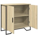 vidaXL Buffet chêne sonoma 78x35 5x74 5 cm bois d'ingénierie