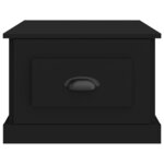 vidaXL Table basse Noir 50x50x35 cm Bois d'ingénierie