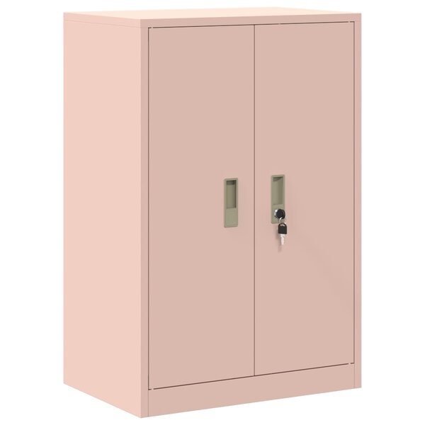 vidaXL Armoire de rangement Rose 60 x 40 x 90 cm Acier