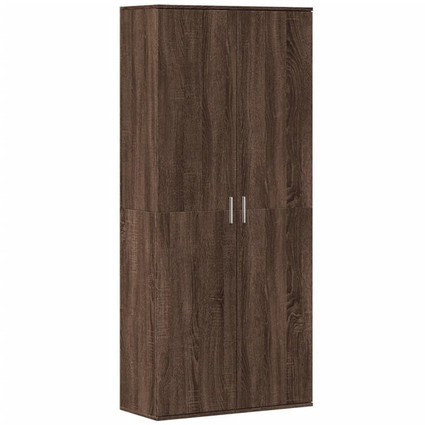 vidaXL Buffet haut chêne marron 80x35x180 cm bois d'ingénierie
