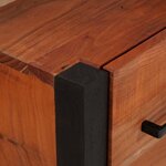 vidaXL Buffet 3 Pièces Marron 110 x 30 x 75 cm Bois d'Acacia Massif