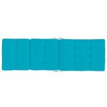 vidaXL Coussins de chaise longue lot de 2 turquoise tissu oxford