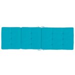 vidaXL Coussins de chaise longue lot de 2 turquoise tissu oxford