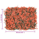  vidaXL Clôture feuilles d’érable artificielle 24 Pièces 40x60 cm