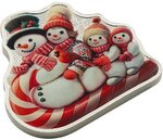 Pièce de monnaie en Argent 2 Dollars g 31.1 (1 oz) Millésime 2025 Seasons Greetings SNOWMAN WINTER SLEIGH RIDE