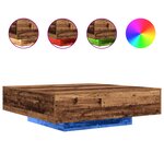 vidaXL Table Basse Bois ancien 100 x 100 x 31 cm Bois d'ingénierie