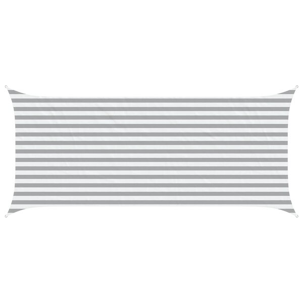 vidaXL Voile d'ombre Gris clair et blanc 2 x 4 5 m