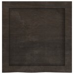vidaXL Étagère murale marron foncé bois chêne massif traité
