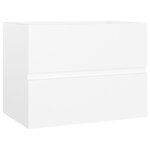 vidaXL Armoire d'évier Blanc 60x38 5x45 cm Bois d’ingénierie