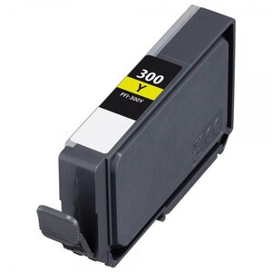 Cartouche compatible Canon PFI300 jaune - Remplace 4196C001/PFI300Y
