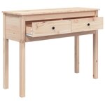 vidaXL Table console 100x35x75 cm Bois massif de pin