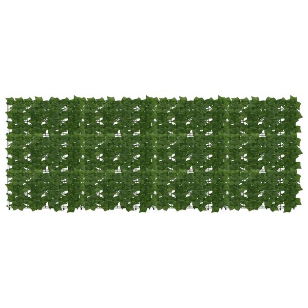 vidaXL Écran de balcon avec feuilles Vert 200 x 75 cm