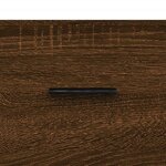 vidaXL Buffet haut Chêne marron 69 5x34x180 cm Bois d'ingénierie