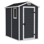 KETER Abri de jardin en résine Premium 46S - Anthracite