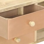 vidaXL Meuble TV 110x30x45 cm Bois de manguier solide