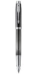 PARKER IM stylo plume, "Metallic Pursuit", plume fine, attributs chromés