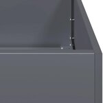 vidaXL Jardinière anthracite 40x40x30 cm acier