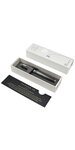 PARKER IM stylo plume, "Metallic Pursuit", plume fine, attributs chromés