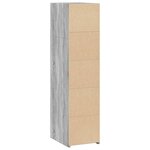 vidaXL Buffet sonoma gris 30x41x124 cm bois d'ingénierie