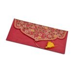 Papertree enveloppe 19 x 10 cm collection sake couleur rouge