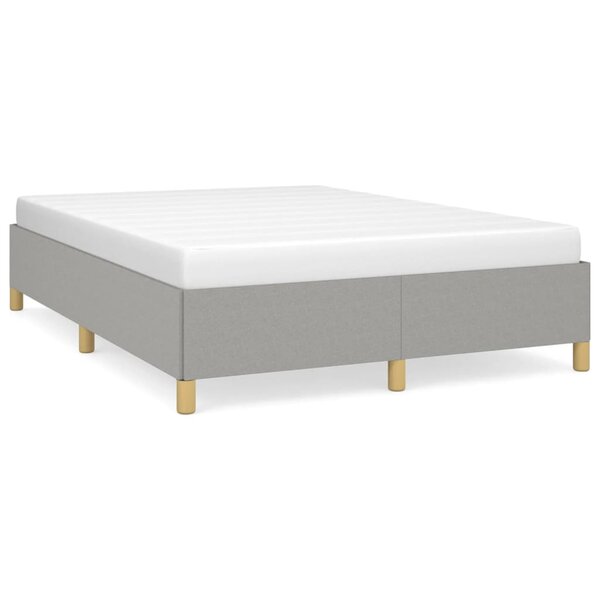 vidaXL Cadre de lit Gris clair 140x200 cm Tissu