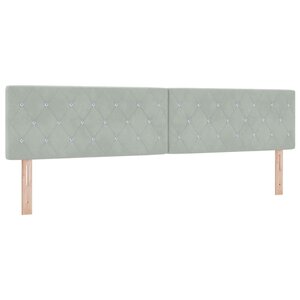 vidaXL Lit à ressorts avec matelas noir 100x200 cm en velours