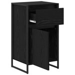 vidaXL Buffet Chêne noir 81 x 36 x 150.5 cm Bois d'ingénierie
