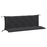 vidaXL Coussins de banc de jardin lot de 2 anthracite mélangé tissu
