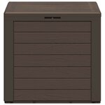 vidaXL Boîte de stockage de jardin Marron 58 5x46x55 cm Polypropylène