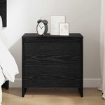 vidaXL Cabinet de chevet Chêne noir 45 x 34 x 44 5 cm