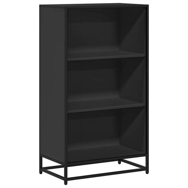 vidaXL Bibliothèque noir 60x35x107 5 cm bois d'ingénierie