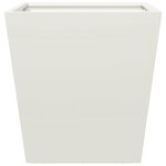 vidaXL Jardinière blanc 40x40x40 cm acier