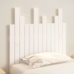 vidaXL Tête de lit murale Blanc 82 5x3x80 cm Bois massif de pin