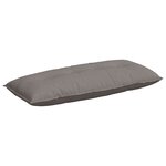 vidaXL Coussin de Dos Taupe 120 x 19 x 50 cm tissu