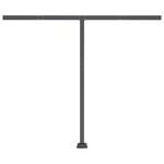 vidaXL Auvent manuel rétractable sur pied 300x250 cm Crème