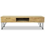 vidaXL Meuble TV 120x35x35 cm Teck massif