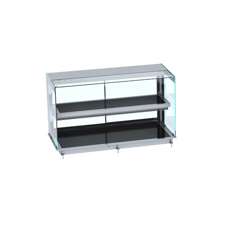 Vitrine chaude drop-in plaque vitrocéramique noire - 3 à 5 x gn 1/1 - combisteel -  - acier inoxydable4 x gn 1/1 1765x720x924mm