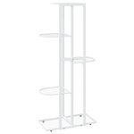 vidaXL Support pour plantes 5 niveaux 43x22x98 cm Blanc Métal