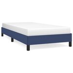 vidaXL Cadre de lit sans matelas bleu 90x190 cm tissu