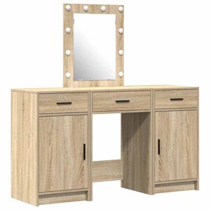 vidaXL Table de Toilette Marron 50 x 41 x 135 cm Bois d'ingénierie