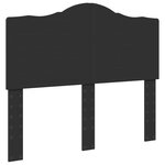 vidaXL Cadre de lit avec tiroir Noir 135 x 190 cm Bois d'ingénierie
